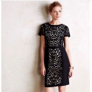 NWOT Anthropologie dress with laser cut detail